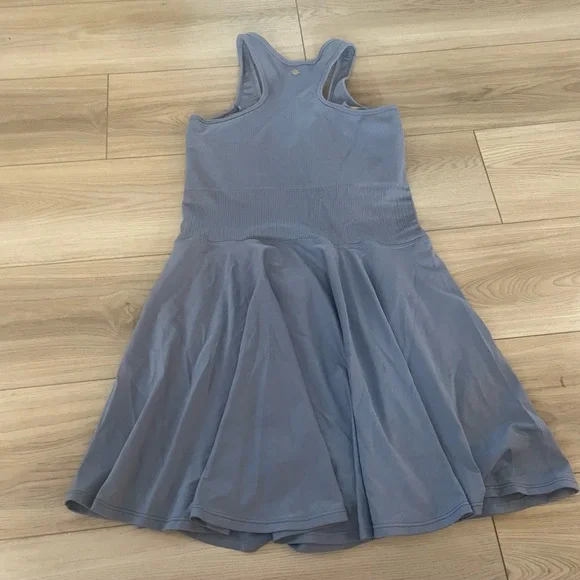 NWT HARMONY AND BALANCE Blue Grey Seamless Racerback Skort Active Dress Size XL - Picture 7 of 9